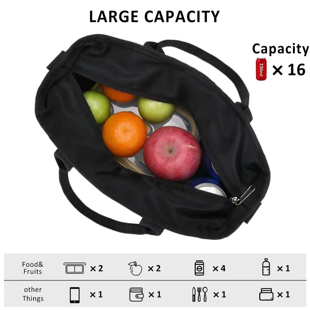 MAXTOP Lunch Box Women Large Insulated Thermal Cooler Tote Bag student Lunch bag with Adjustable Shoulder Strap 4-Outside Pocket