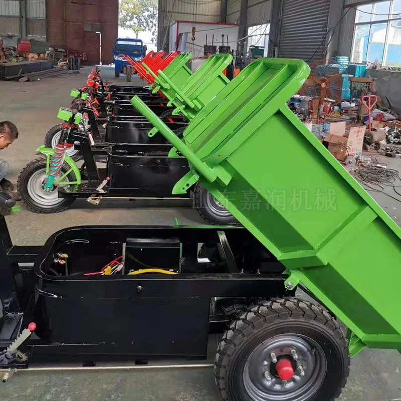 HCY Construction site electric tricycle, farm garbage and manure truck, agricultural soil pulling tricycle