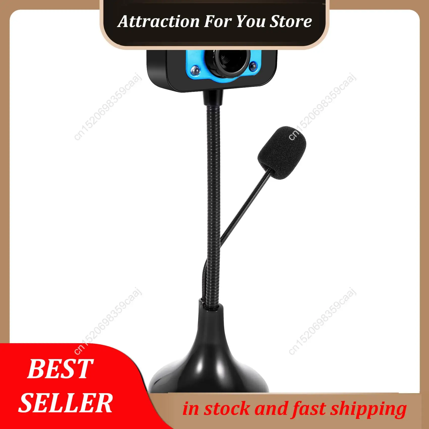 Hot Selling Web Camera USB High Definition Webcam 4 Led Web Cam With MIC Desktop For Skype Youtube Computer PC Laptop