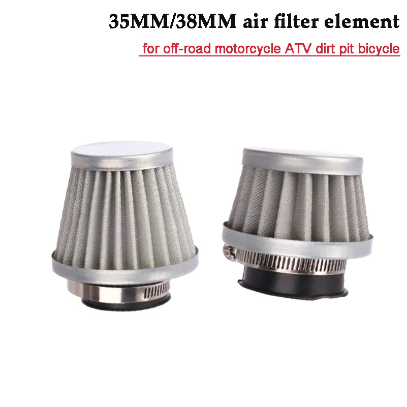 Motorcycle 35mm 38mm Air Filter Mushroom Head Filters Universal Carburetor Air Intake Filter Cleaner Motocross ATV Dirt Bike