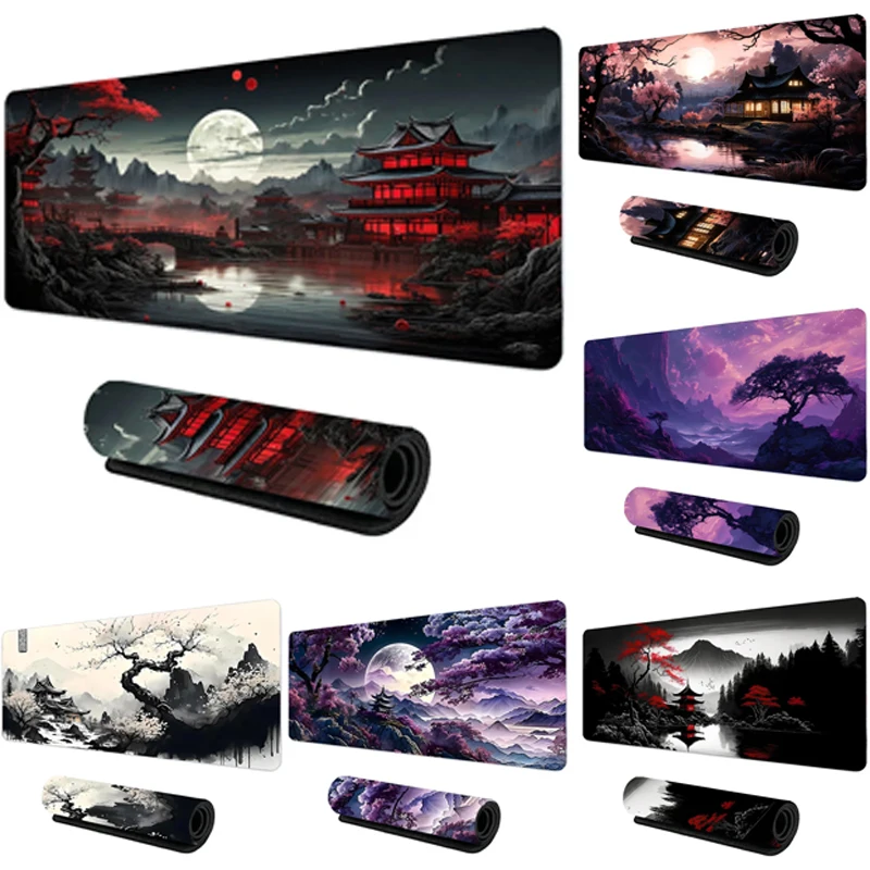 Night Moonlight Large Size Cool Mouse Pad Non-slip Esports Learning Mat Game Player Accessories Suitable for Various Environment