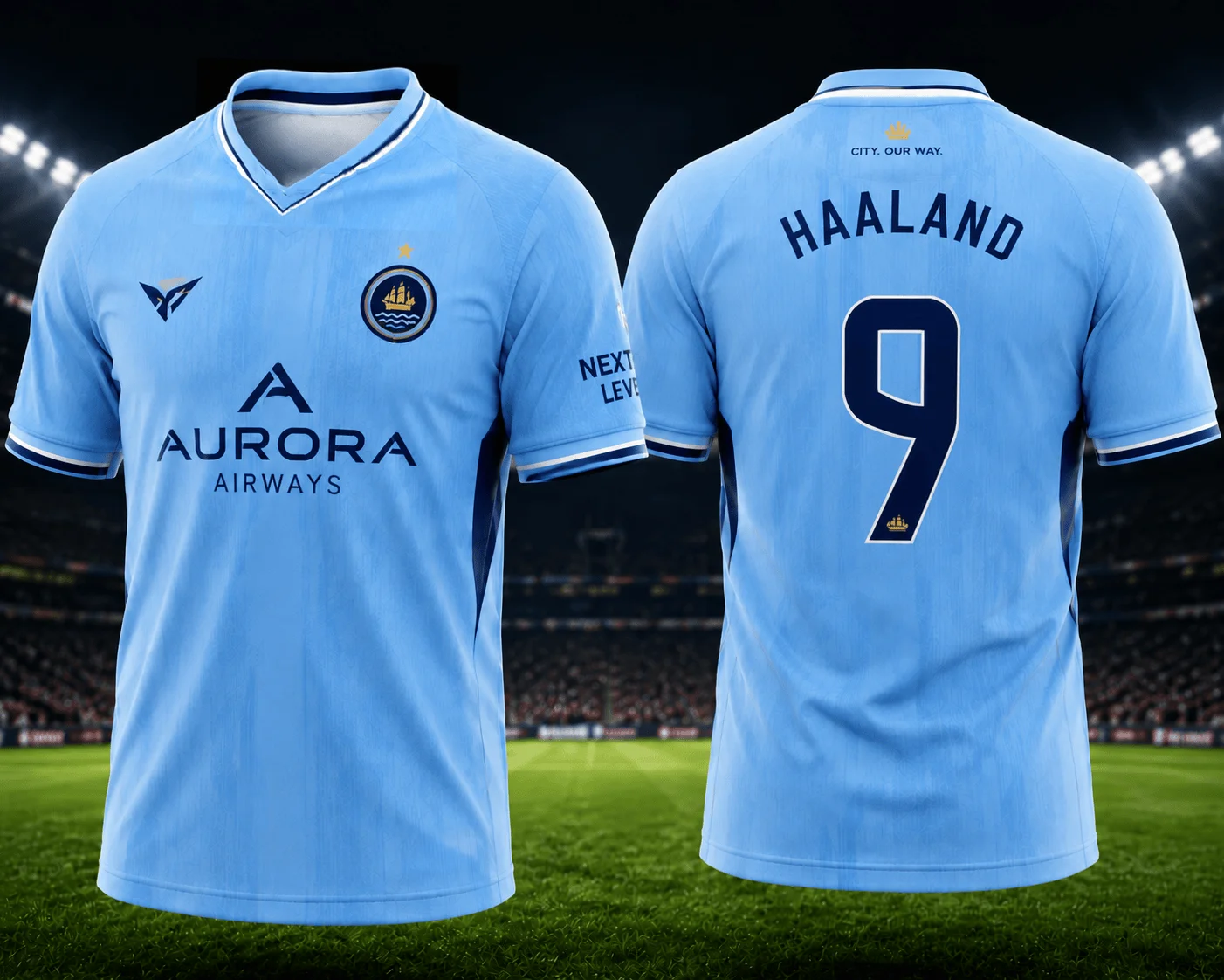 Parent‑child European Football Style Short‑Sleeve TShirt Light‑Blue V‑Neck Contrast Trim Breathable Family Matching Athletic Top