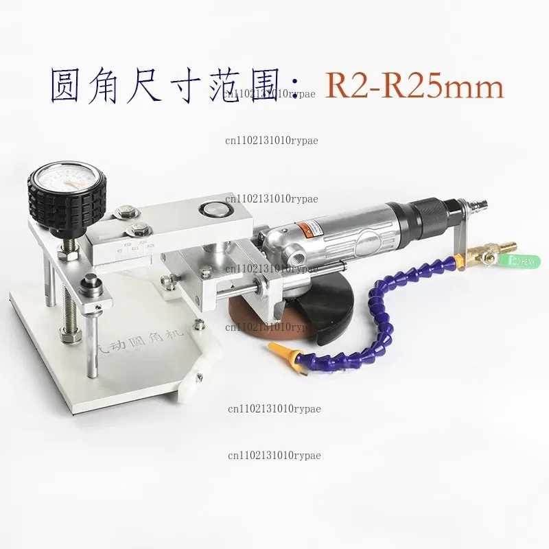 Pneumatic Glass Chamfering Machine Small Safety Angle Grinding Round Corner Machine
