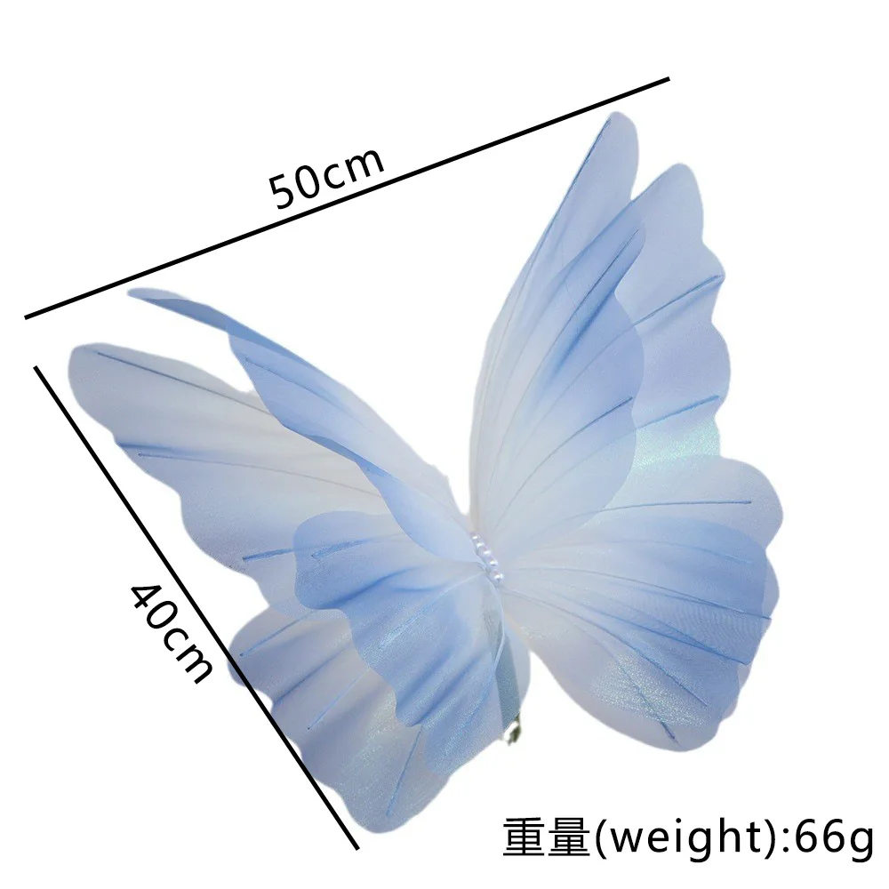 Large Simulated Gradient Butterfly Garden Decor For Yard Christmas Supplies Valentine\'s Day Party Stage Layout Decoration Props