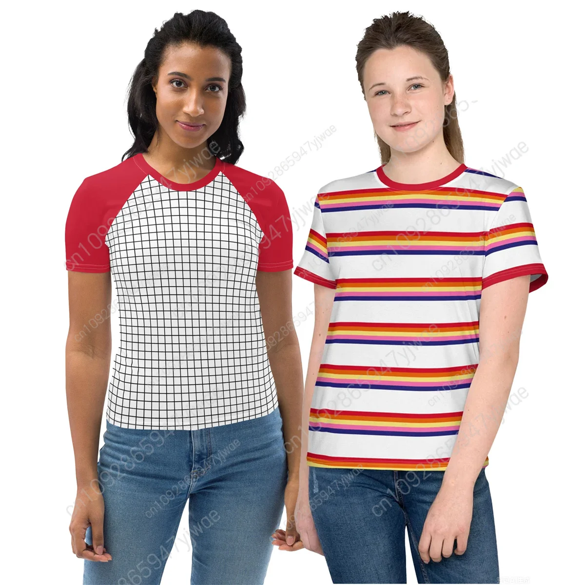 Camiseta a rayas Max para mujer, disfraz de Mad Max, disfraz de cosplay, moda, cuello redondo, manga corta, camisetas de verano para hombres y mujeres