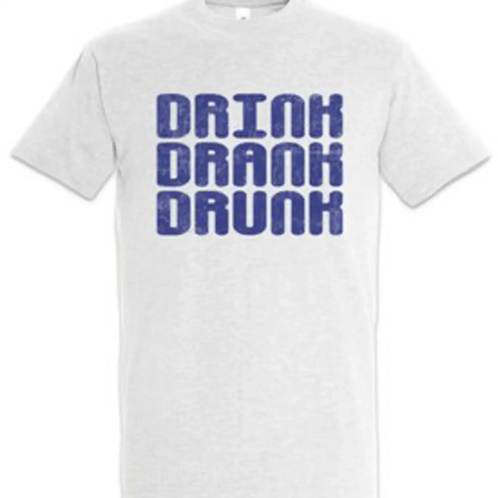 Drink Drank Drunk T Shirt Party Alcohol Fun Booze Wasted Gin Whiskey Beer Wine vintage Washed Unisex homme designer clothes