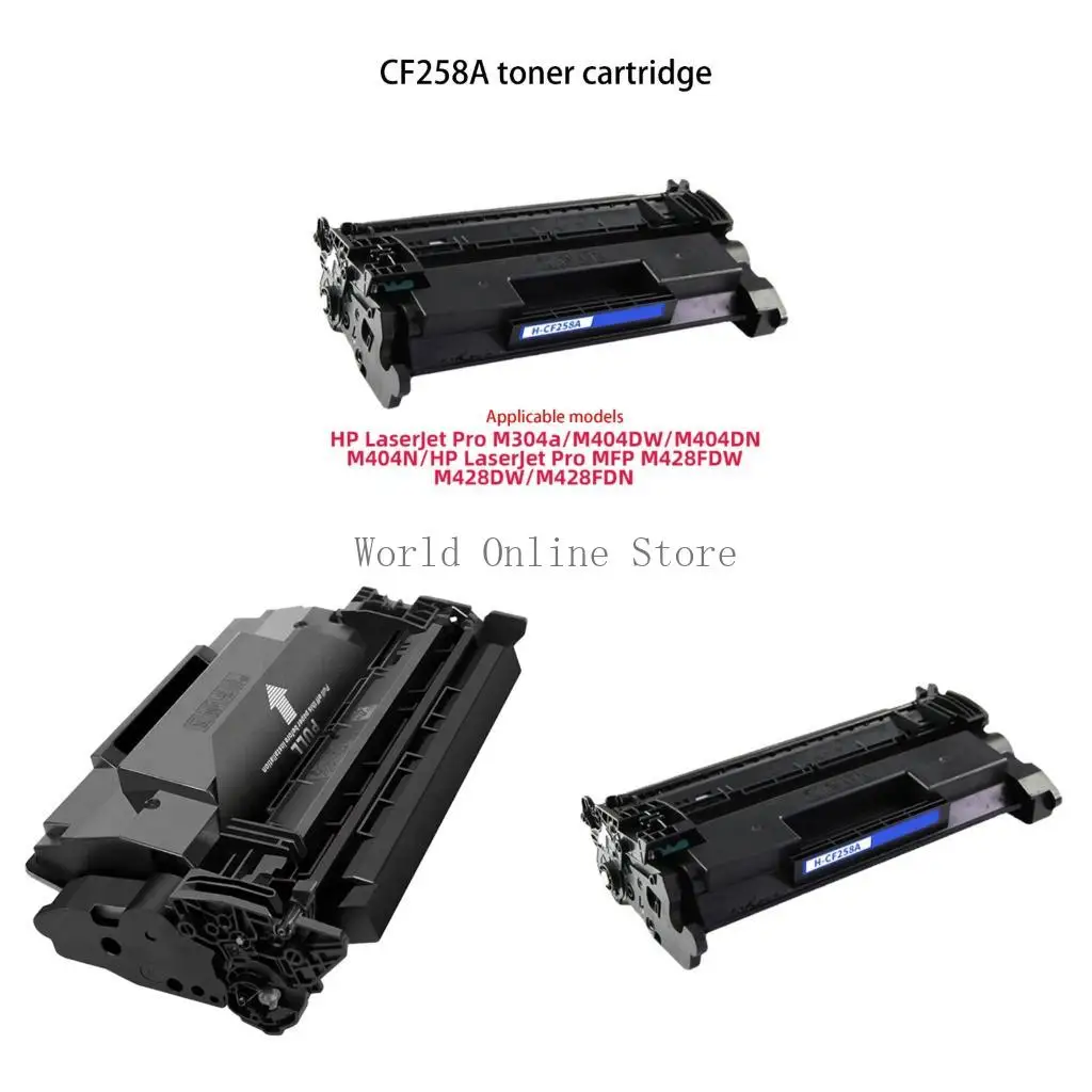 

CF258A тонер -картридж переработанный профессиональные аксессуары для M404N M404DN 87HC
