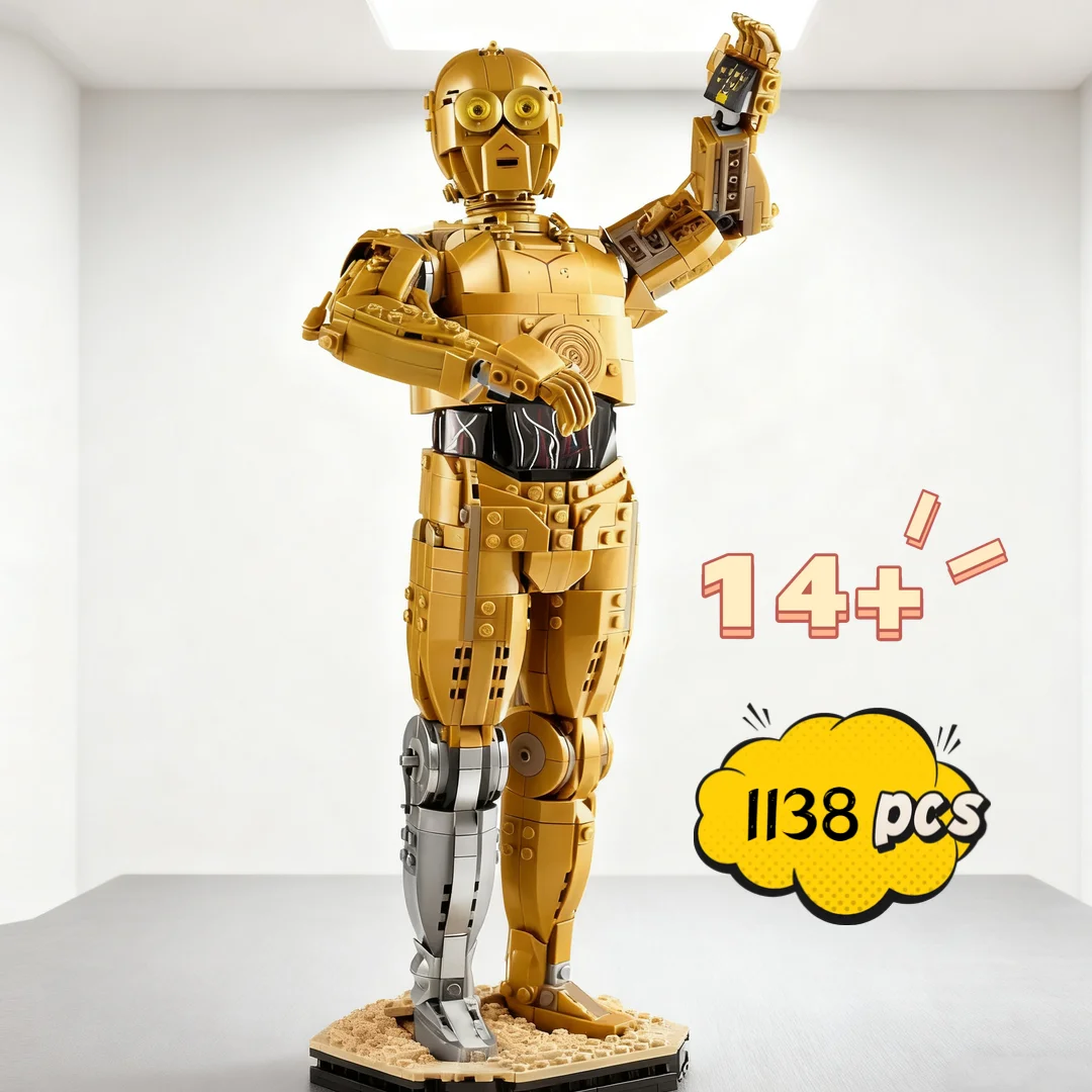 بيع كبير 1138 قطعة UCS ستار معركة C 3PO روبوت الاتحاد الطوب تجميع لغز كتل نموذج لقضاء عطلة حفلة هدية عيد ميلاد #1