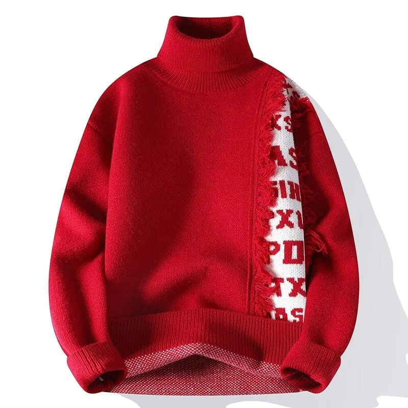 2024 winter new arrival korean style thicken mens warm sweater men fashion sweaters Men's wool pullovers male size M-4XL