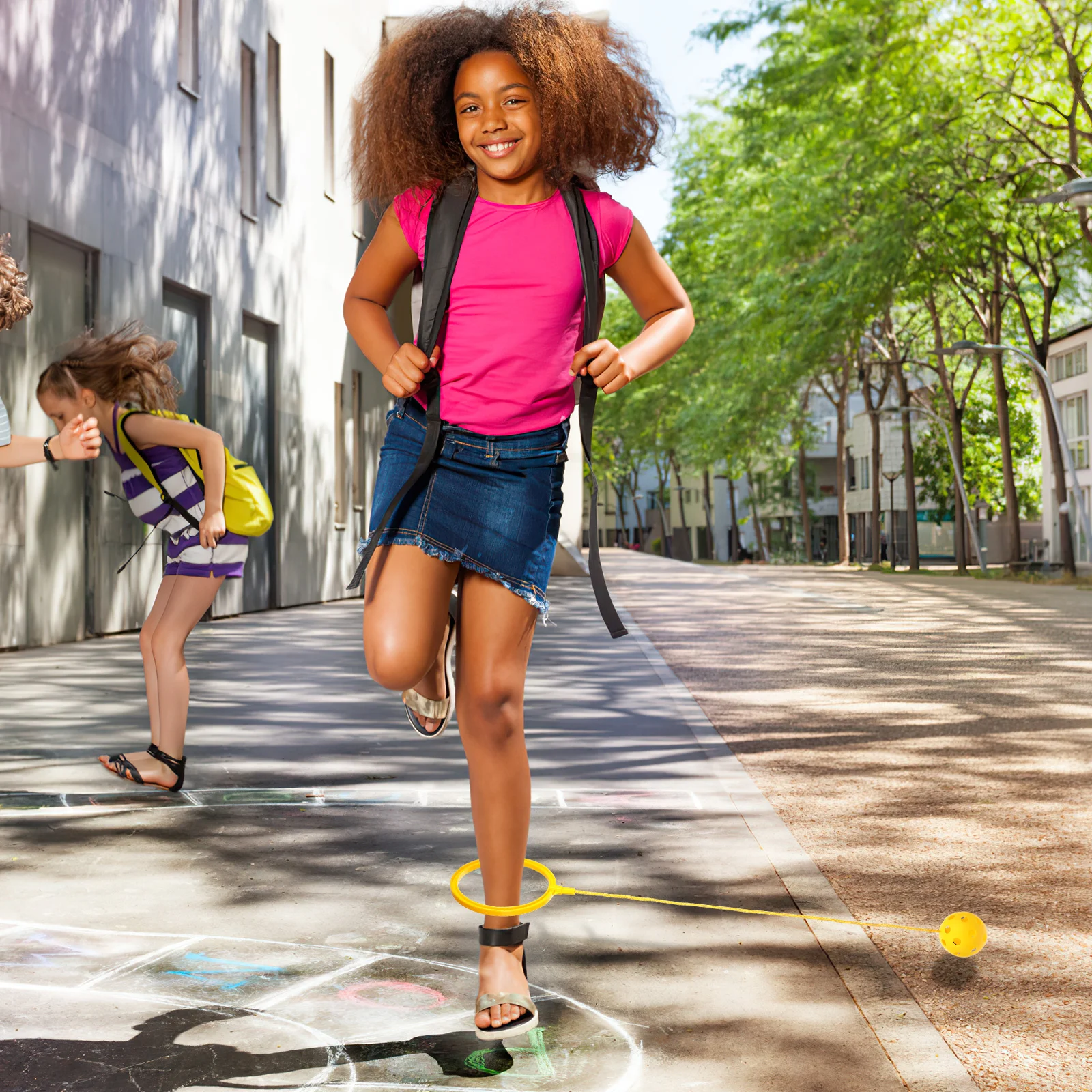 4 Uds. De juguetes de anillo para saltar, pelotas para saltar, juguetes para el tobillo, juguetes deportivos para niños pequeños, adolescentes, pelota para saltar, juguetes para el tobillo