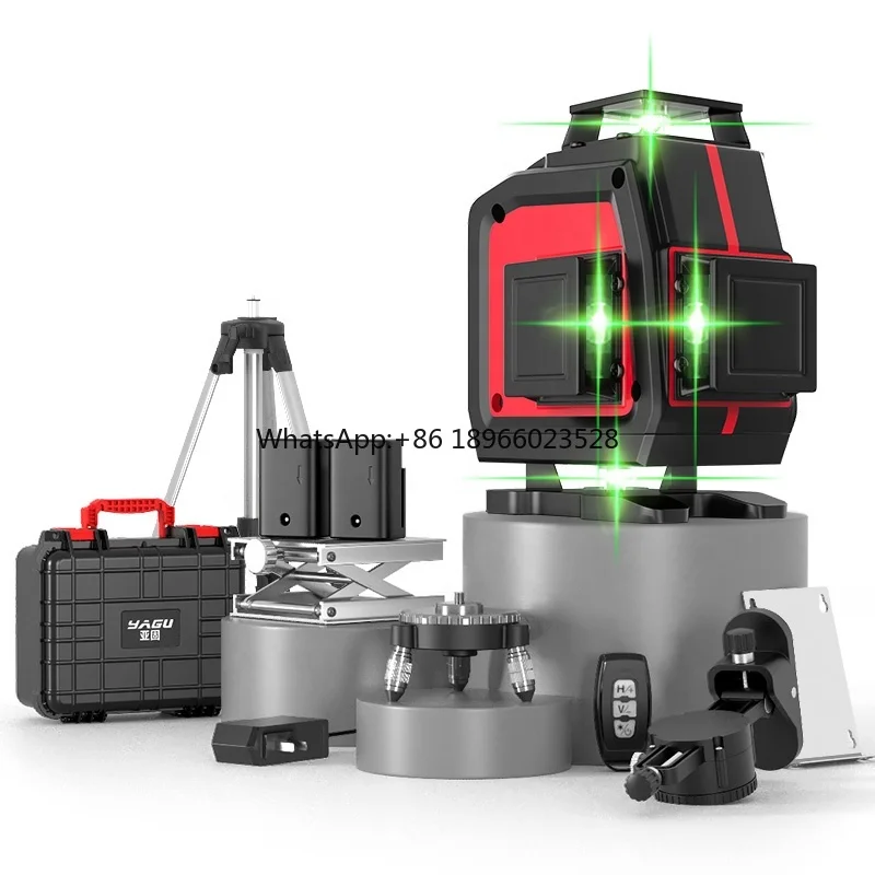 

4d Self Leveling 360 Rotary Lazer Level Green Beam Laser 16 Cross Lines Oem Prices