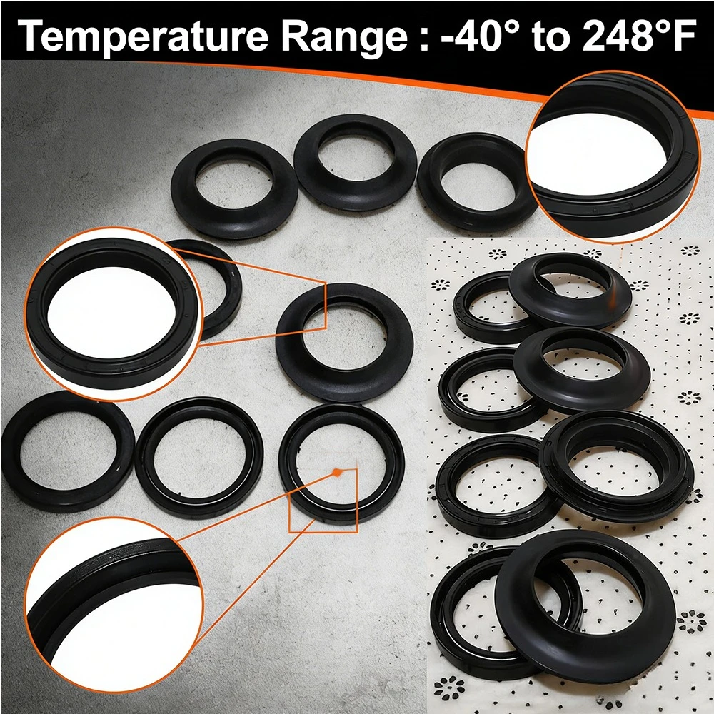 

2/4/8pc 39X51X8 Front Fork Oil Seal 39 51 Dust Cover For Kawasaki W650 EJ650 W800 EJ800 ZR550 Zephyr 90-2013 2014 2015 2016 2017
