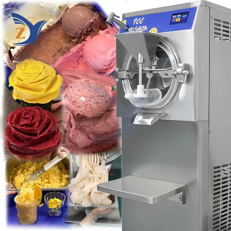 Hard Ice Cream Maker Machine ZY-38-2 Commercial 60 Liters Per Hour Production Equipment Milk Tea Shop Automatic Ball Restaurant