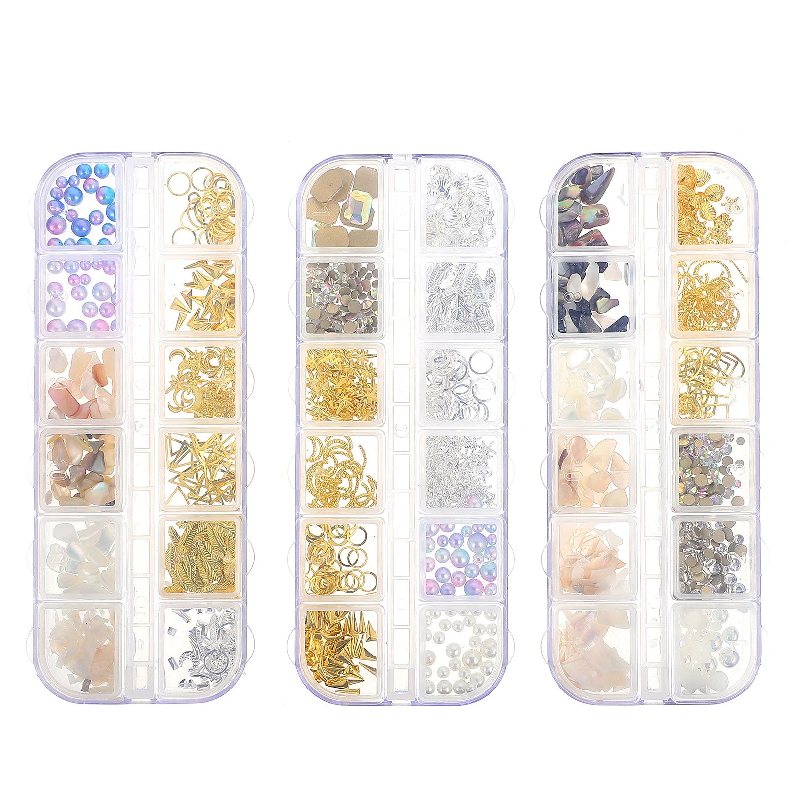 

3 Boxes Metal Alloy Pearl Filler for Resin Crafts Jewelry Making DIY Epoxy Accessories Necklace Bracelet Keychain Charm Pendants