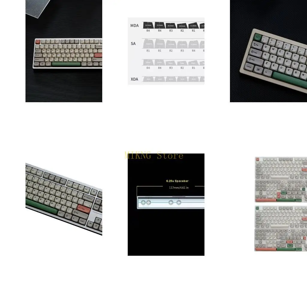 139Key PBT Keycaps Retro 9009 Theme with Backlighting for Mechanical Keyboards best sale