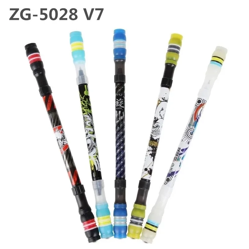 1PC V7-5028 Spinning Pen 20cm Non Slip Rotating Gaming Ballpoint Pen Pro Competition Student Writing Pen Kawaii Stationery