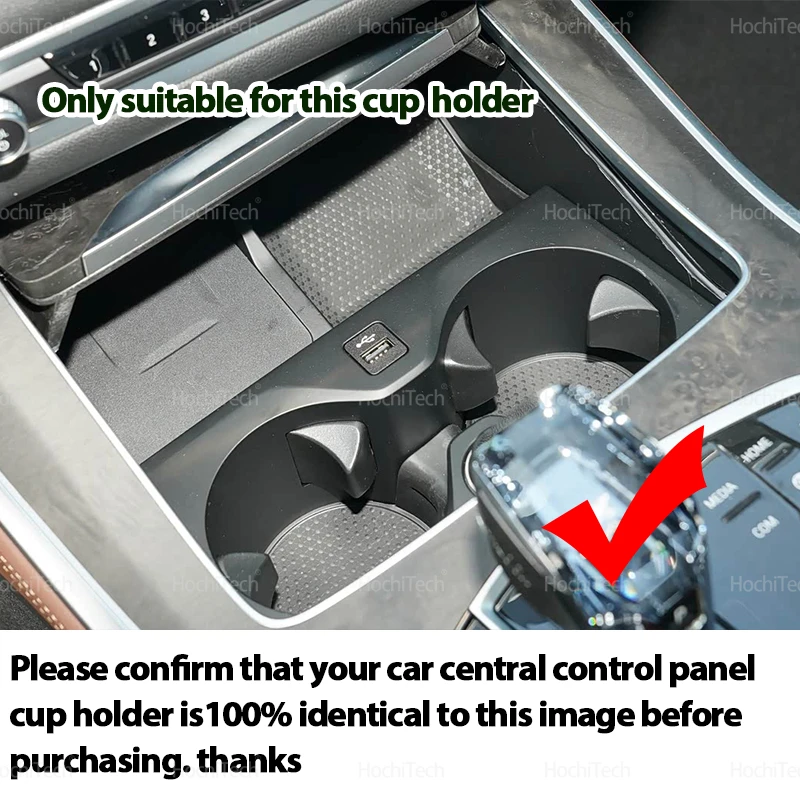 Anti-Slip Storage Box Water Cup Holder Anti Dirt Shock Absorbing Car Interior Accessorie for BMW X5 G05 2019 2020 2021 2022 2023