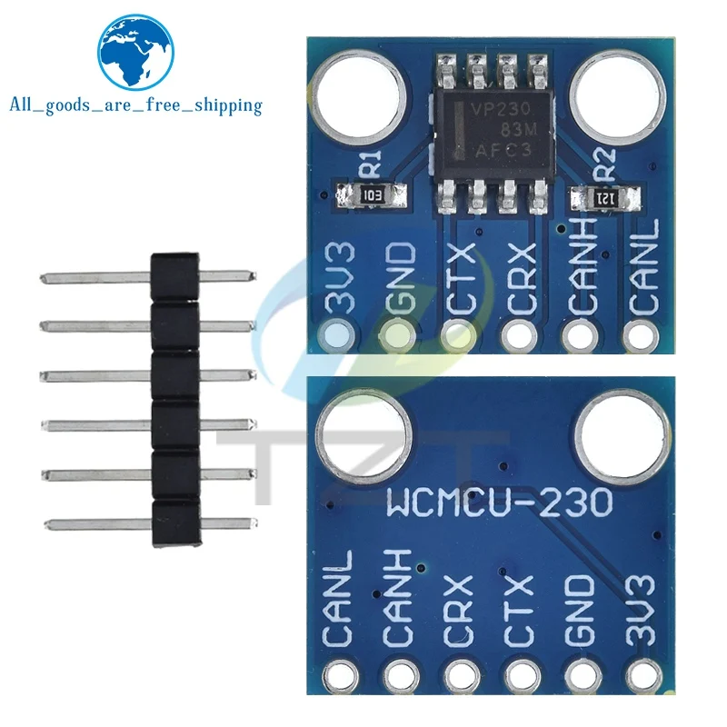 SN65HVD230 CAN Bus Transceiver Communication Thermal Protection Slope Control Module for Arduino Controller Board