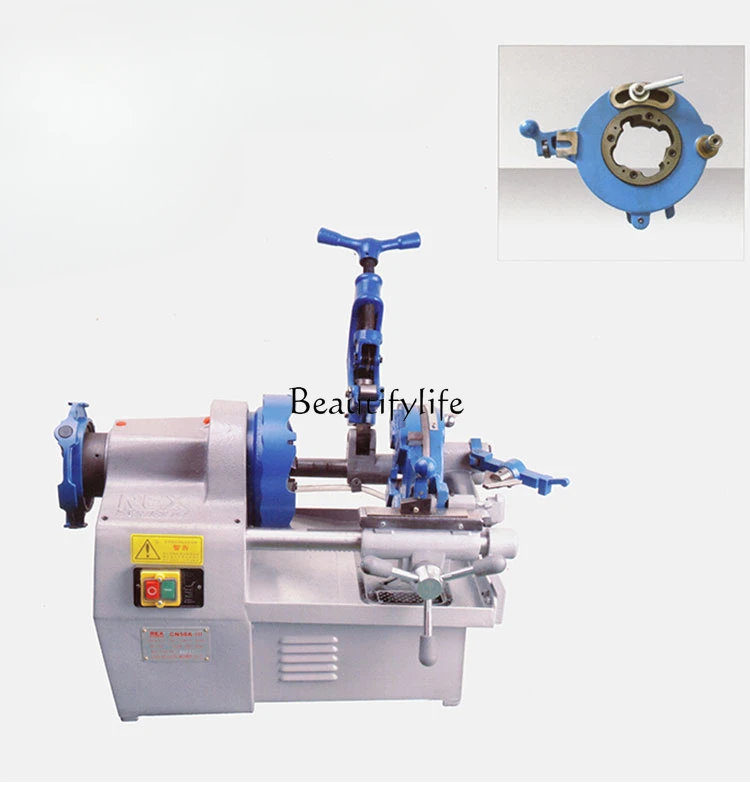 Electric pipe cutting and threading machine Small 2-inch 220V tapping machine 4-inch automatic wire opening machine