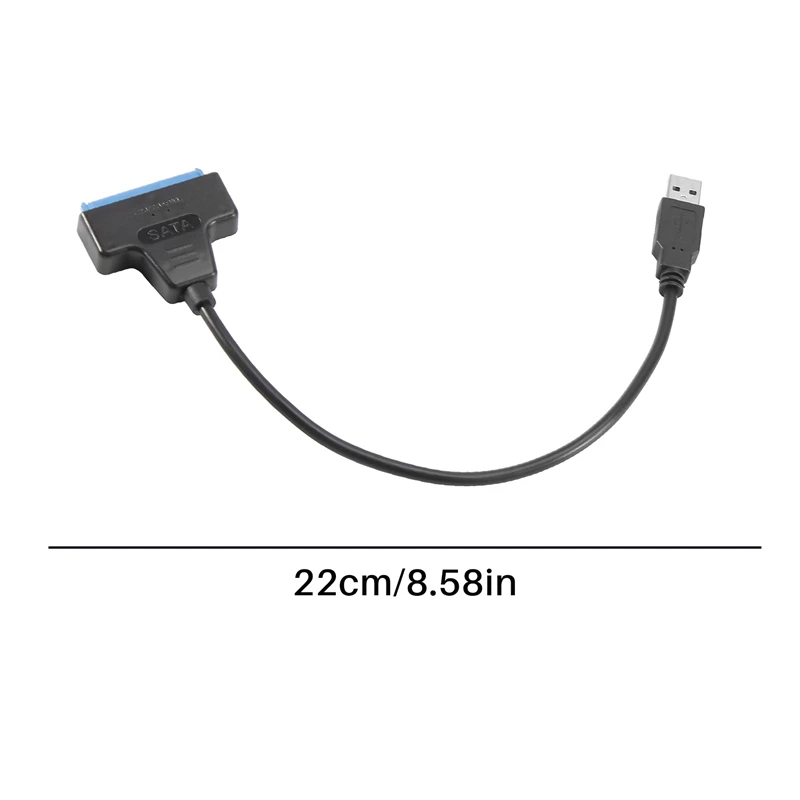 Адаптер SATA-USB 2,5, 5 Гбит/с, совместим с 2,5-дюймовым SATA HDD UASP SSD для ПК, ноутбуков, Windows, Mac, Linux
