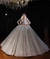 NS4958 2025 Newest Design Luxury Beading Ball Gown Wedding Dress For Brides Real Photos - Image 2