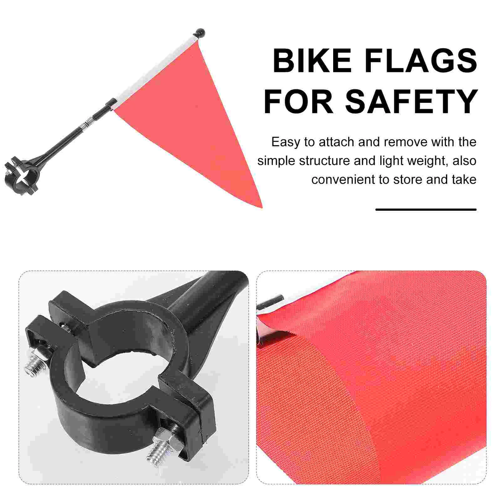 3 Sets Bicycle Flag Electric Bike Kids Cycling Accessory Handlebar Safety Flags Bicycles Scooter Child