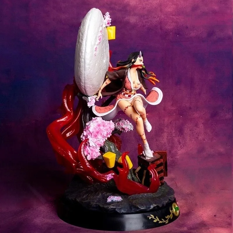 Demon slayer cartoon anime mercadoria nezuko figura elegante e criativa decoração de mesa para homens e mulheres, presente de feriado