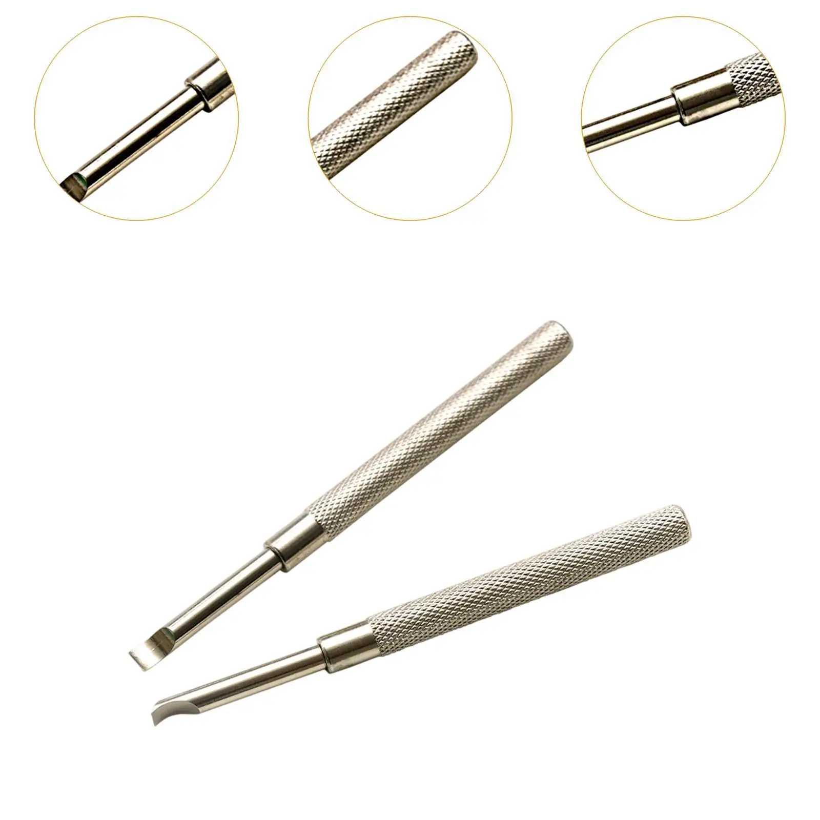 2 Pieces Watch Back Case Opener Multipurpose Watchmaker Tools Watchmaking Hand Tools Watch Pry Knife Tool Bent Tip Pry Tool