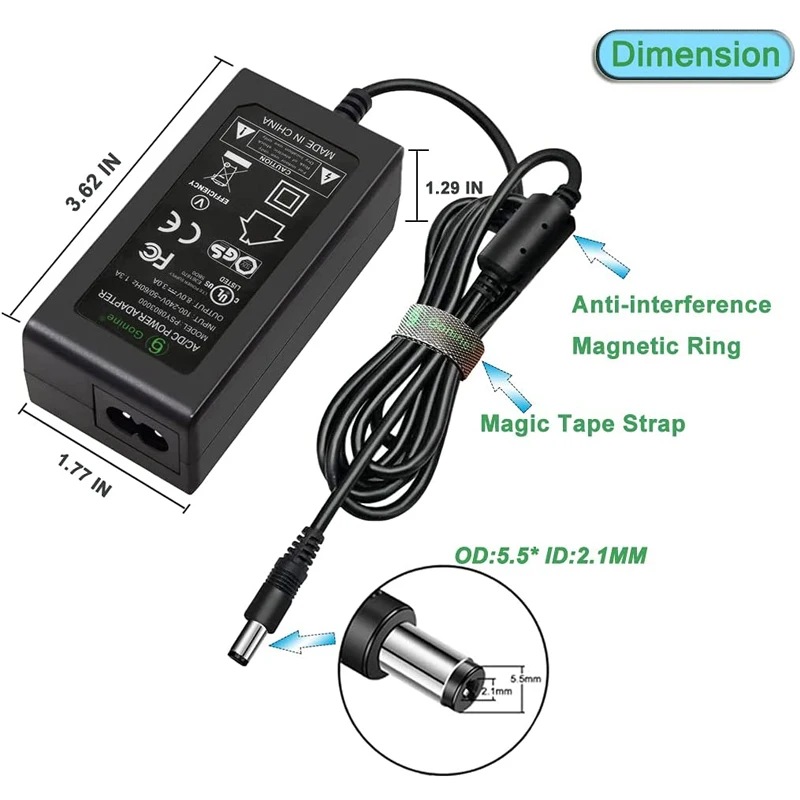 NP-FZ100 Dummy Battery AC Power Supply Adapter Kit Replaces BC-QZ1 Battery,for Sony Alpha A6600 A7IV A7SIII A1 A7R3 A7R A9 A9R