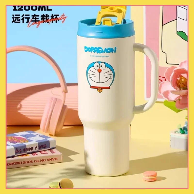 

Doraemon peripheral giant large capacity 316 insulated cup Sanrio HelloKitty high appearance car dual drinking cup school cup