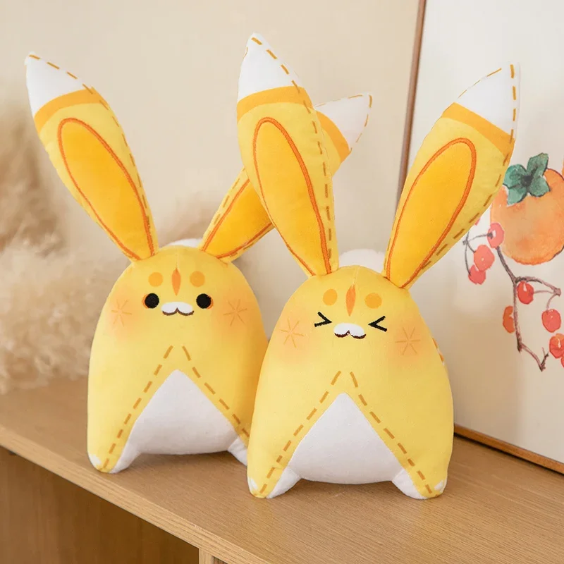 Genshin Impact Yuegui Rabbit Dolls Plush Toys Cute Cosplay Soft Stuffed Animals Bunny Anime Game Periphery for Kids Fans Gifts