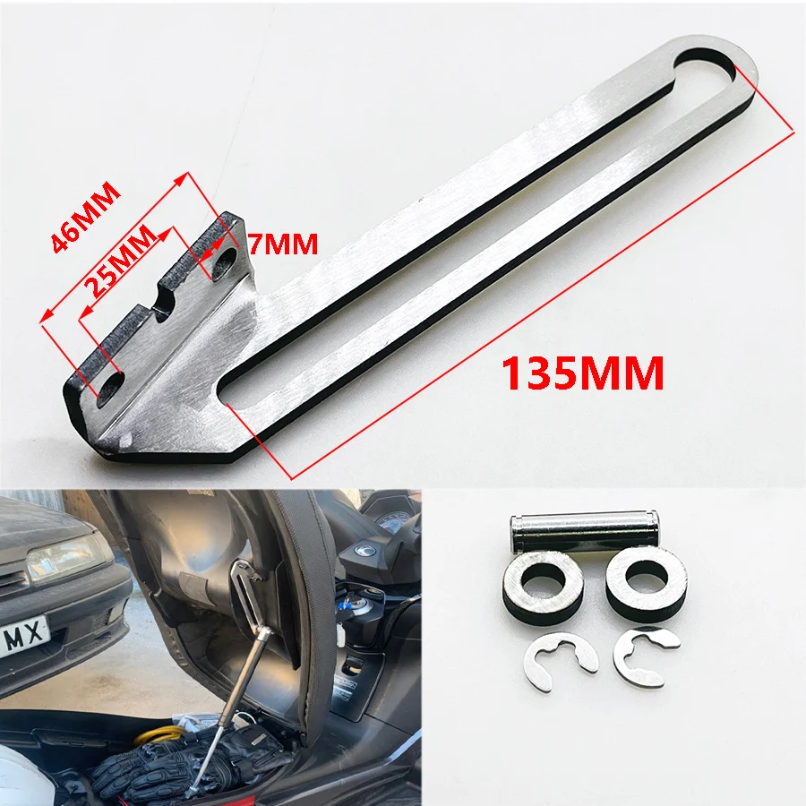 1PC Motorcycle Open Angle Increases Bracket Scooter Seat Stopper Tracks Parts For KYMCO Xciting R250Fi Downtown 300i/350i