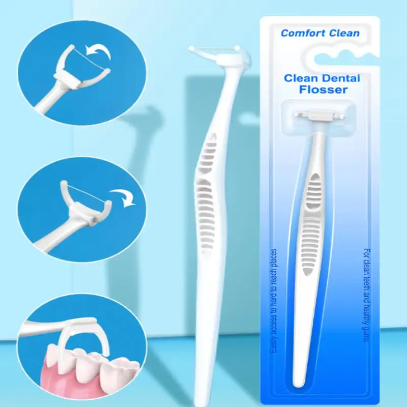 Reusable Replaceable Dental Floss Sticks Oral Care Teeth Cleaning Floss Pick Toothpick Hygiene Tool