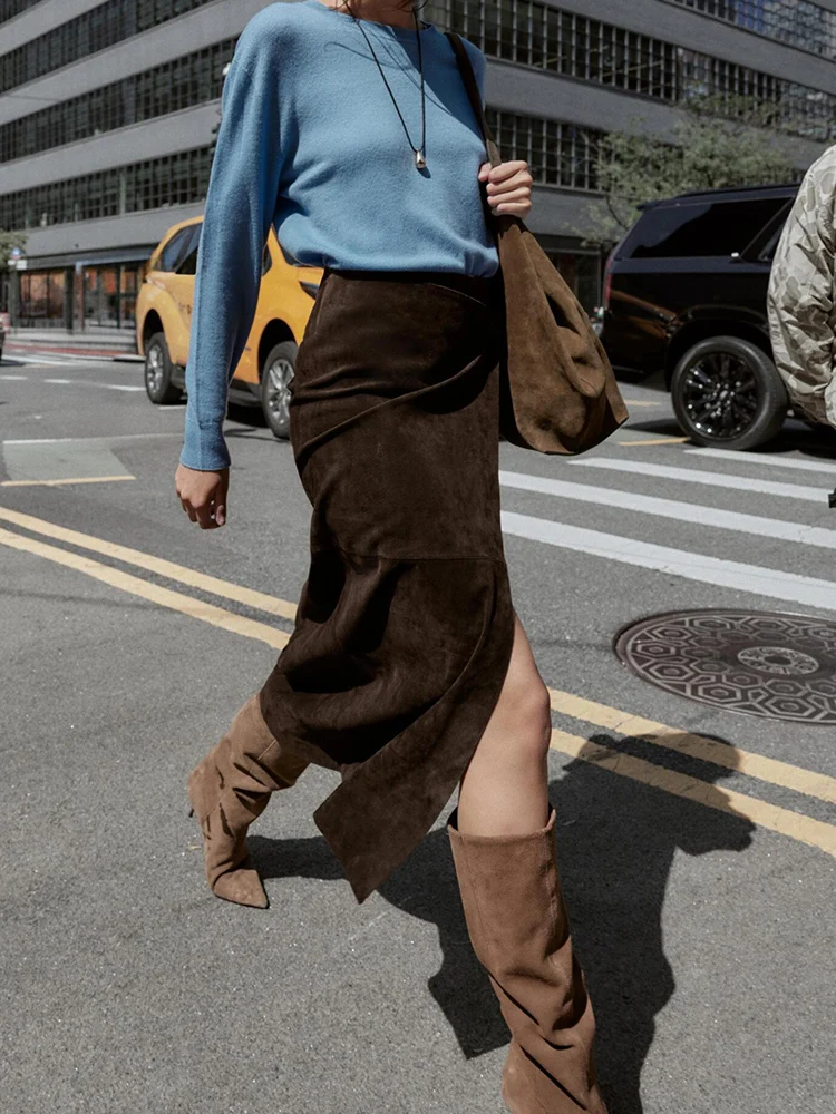 

Европейский и американский стиль, осенне-зимняя новая модная женская одежда, универсальная темпераментная юбка до бедра со средней талией