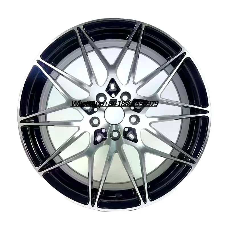 

19-Inch Gloss Black Machined Face Aluminum Alloy Wheel Hub 5X120 PCD 5x112mm for F30 E46 320 Cars Rims Passenger Car Wheels