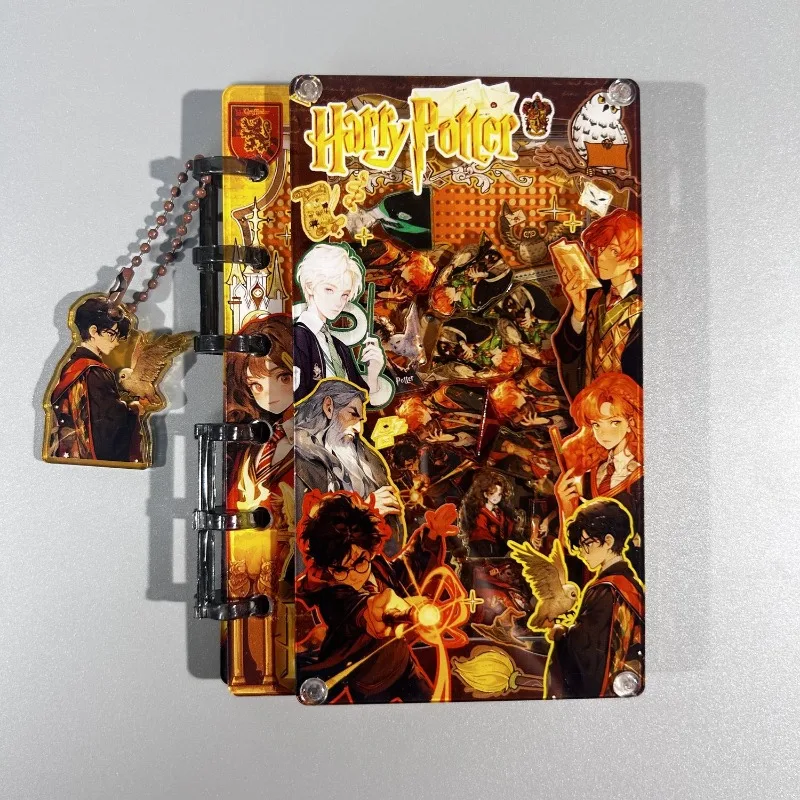 Harry Potter 2.0 Libro acrílico de hojas sueltas, anime, dibujos animados, personalidad, creatividad, moda, cuaderno para estudiantes, regalo navideño