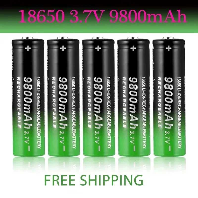 2/4/6/8/10/20PCS New Fast Charging 18650 Battery High Quality 9800Mah 3.7V 18650B Li-Ion Flashlight Batteries