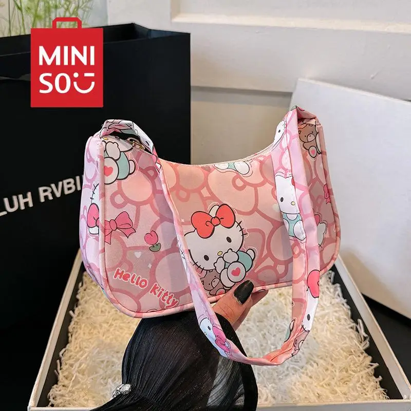 

MINISO new cute Melody backpack for girls underarm bag handbag for girls shoulder bag niche cartoon handbag for girls