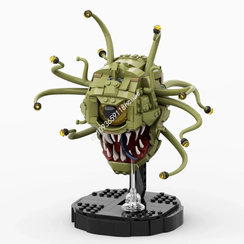 507PCS Collectible Figures Dungeons & Dragons - Beholder Helmets Model Moc Building Blocks Stacking Bricks Creative Toy Kid Gift