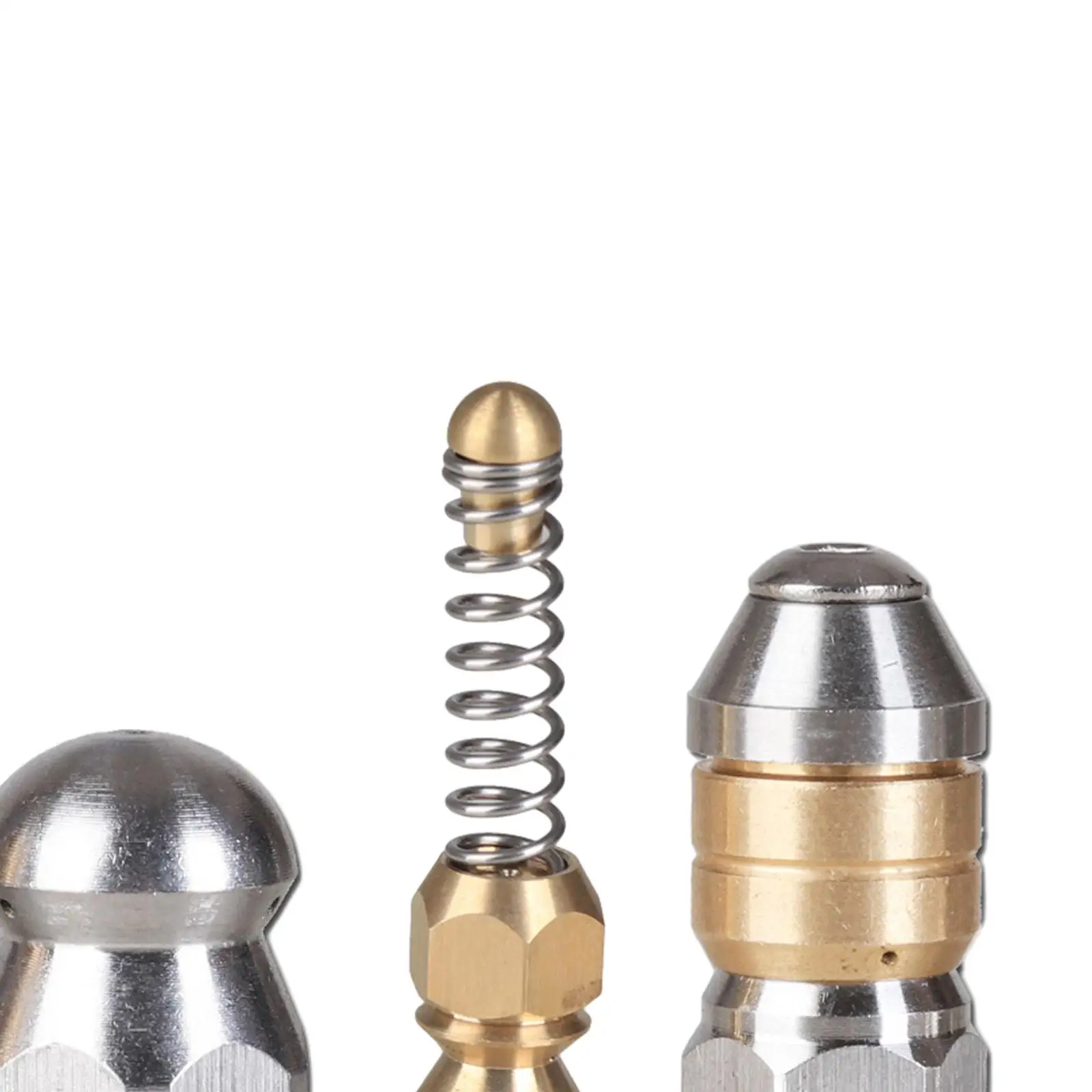 High Pressure Hose Spray Nozzle Stainless Steel Drain Cleaner for Washing Machine Washing Kitchen Sink