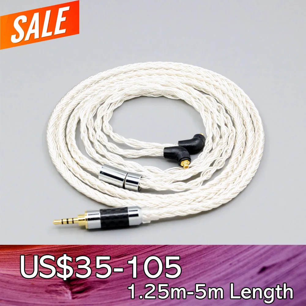 LN007206 16 Core OCC Silver Plated Headphone Earphone Cable For Etymotic ER4SR ER4XR ER3XR ER3SE ER2XR ER2SE