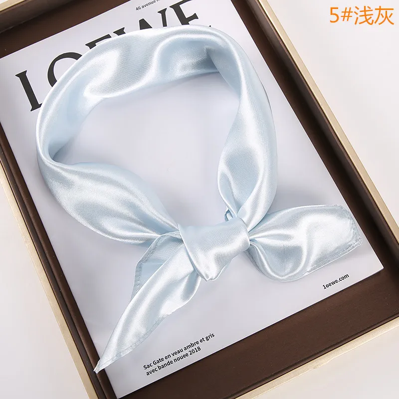 

New Lightweight Small Fresh Tied Bag Ribbon Silk Tied Hair Decorative Letters Floral Hair Belt Snood Scarf Women