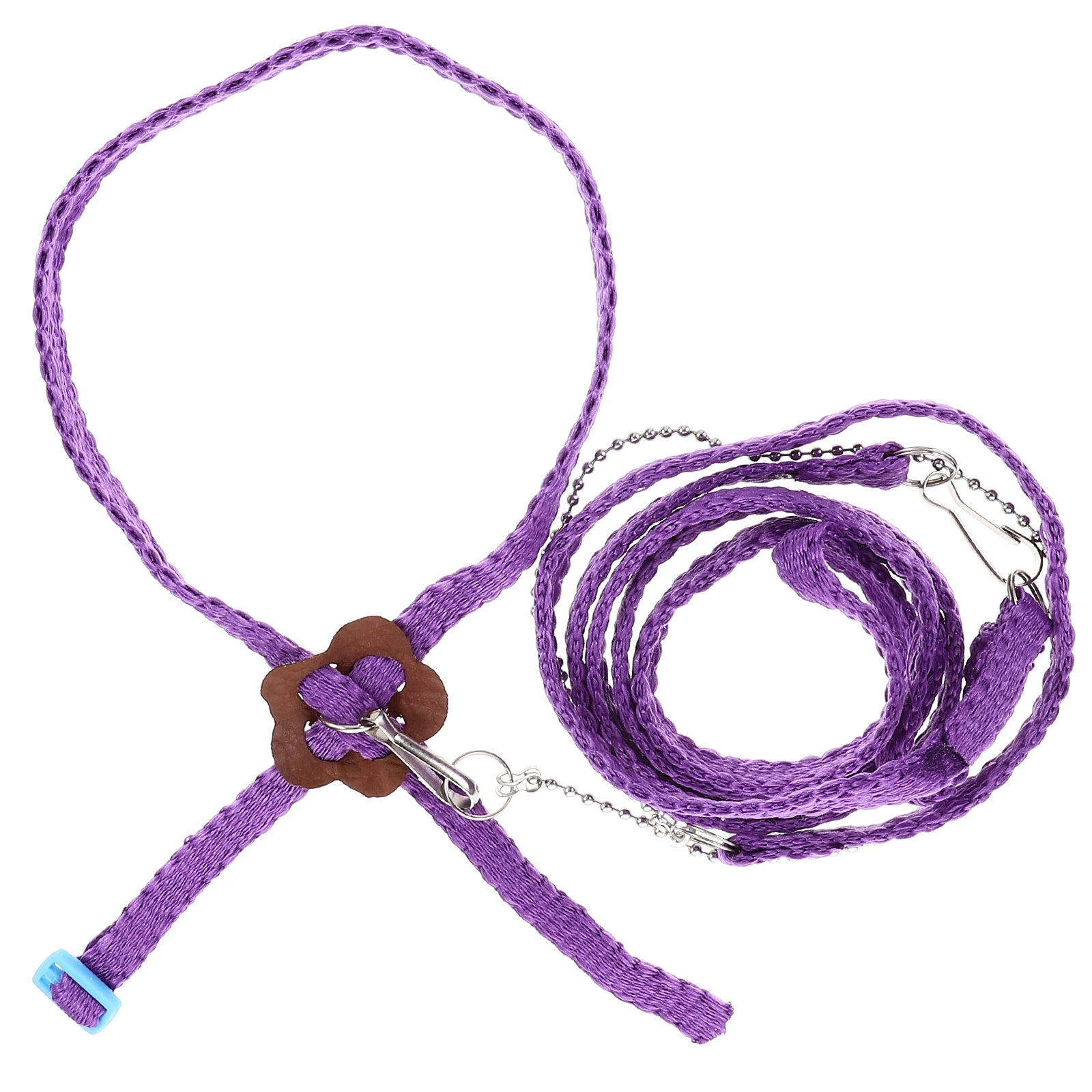 

1.2m Reptile Harness Adjustable Lizard Leash Small Animals Chest 23cm Width 0.7cm Nylon Metal Clasp Walking Training Pet