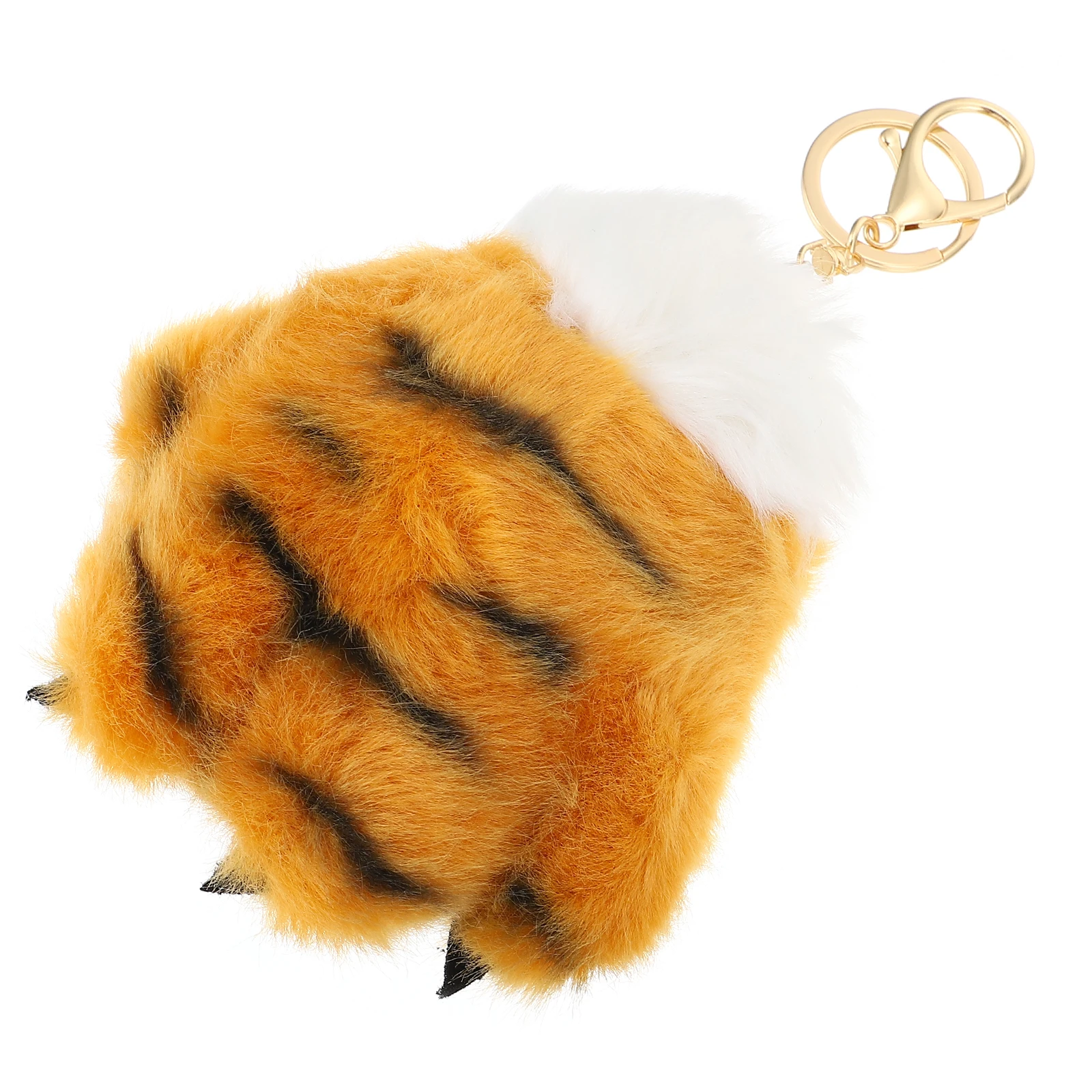 

Lovely Animals Pendant Paw Keychain Paws Decorative Cartoon Yellow