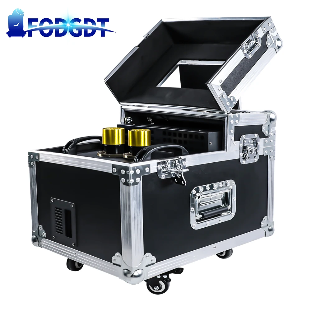 600W Double Fog Machine Stage Professional Smoke Equipment Low Lying Mist Spraying Machines With DMX Control For DISCO Wedding