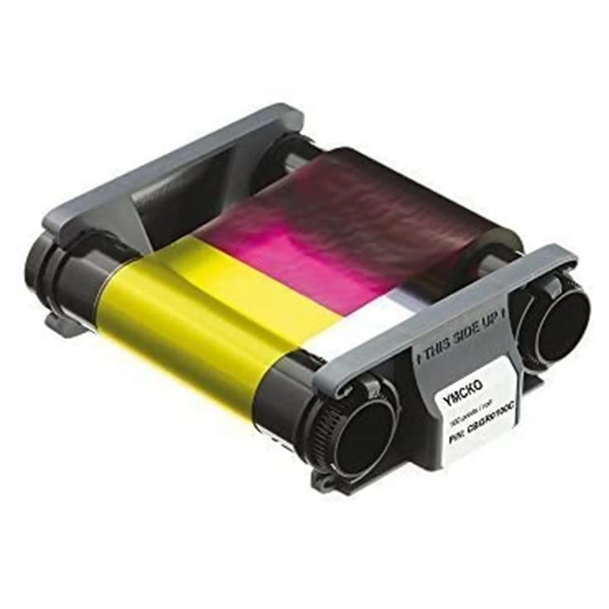 شريط شريط لاصق من YMCKO ، متوافق مع طابعات Evolis Badgy ، ccgr0100c ، والصور من Evolis Badgy