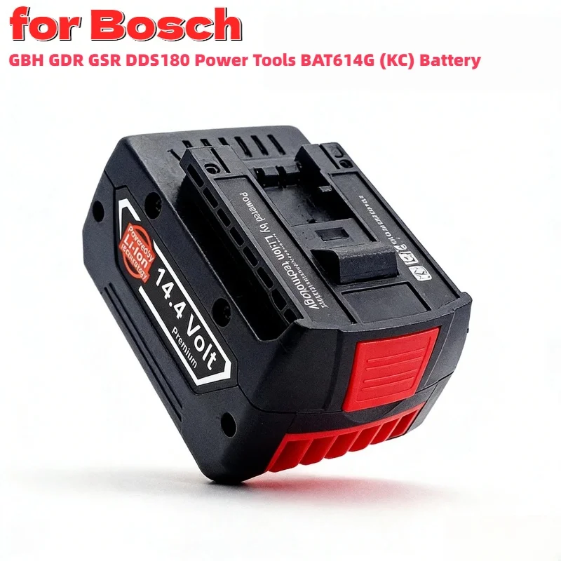 

Premium 14.4V 6000mAh Li-ion Battery Power Supply Replacement for Bosch GBH GDR GSR DDS180 Power Tools BAT614G (KC) Battery Pack