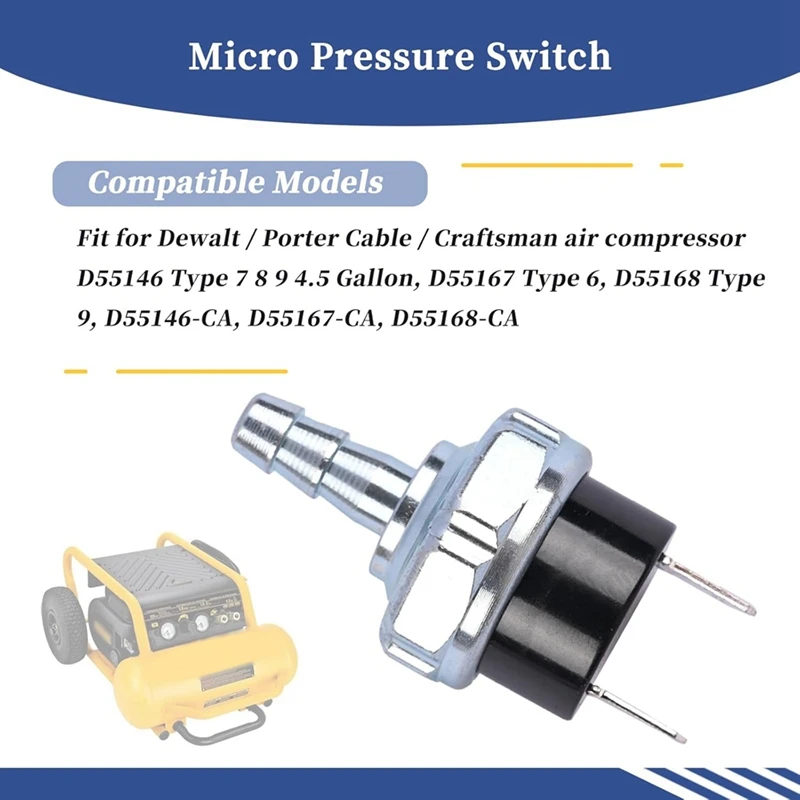 Air Compressor Mini Pressure Switch AB-9063290 For D55146 D55167 D55168 D55146-CA D55167-CA D55168-CA 180-225PSI