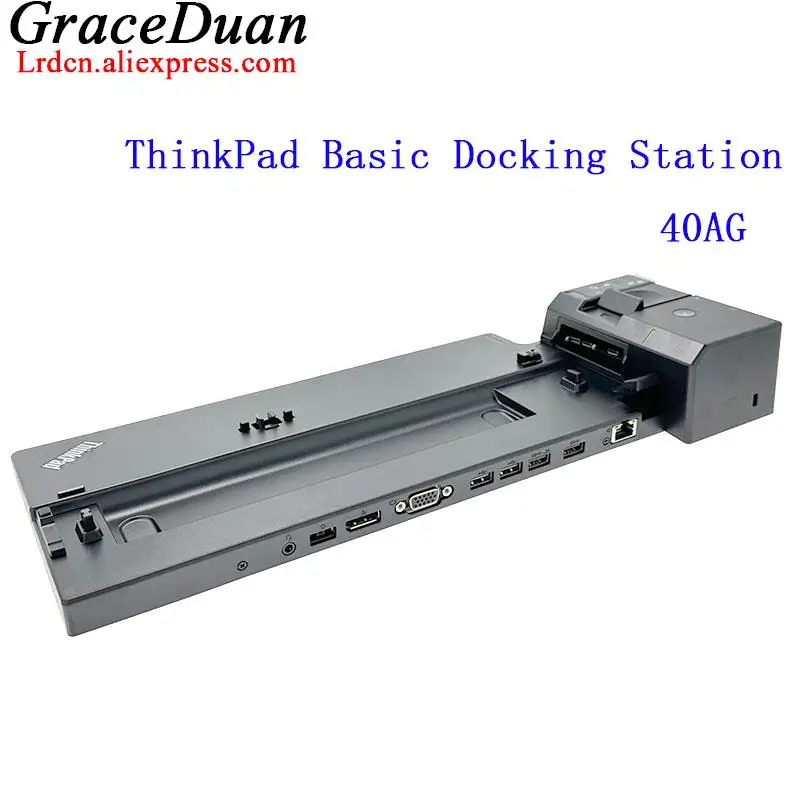 Basic Dock Station 40AG For Lenovo ThinkPad T590 A285  L490 T495 T490 T480 s P43s A485 L480 P52s P53s L13 X390 Yoga X280 Laptop