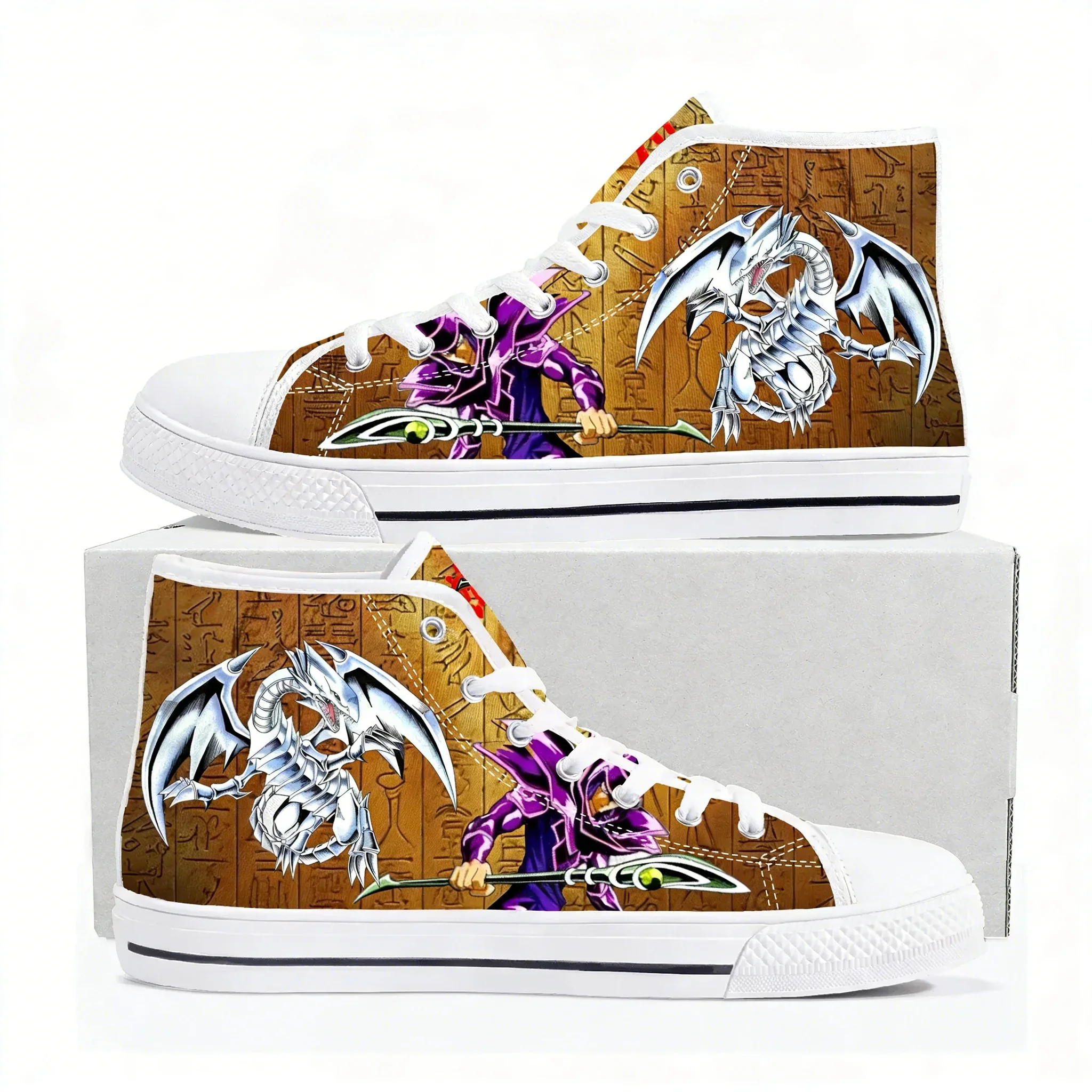 Yu Gi Oh Anime High Top High Quality Sneakers Mens Womens Teenager Canvas Sneaker Ghana Hiking Casual Shoes Custom Shoes